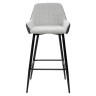 Барные стулья Барный стул PUNCH светло-серый меланж FC-01/ экокожа антрацит RU-08 М-City фото 5 — New Style of Furniture