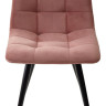 Стулья для кухни Стул CHILLI-Q розовый #15, велюр / черный каркас, 4 шт/ 1 к, М-City фото 3 — New Style of Furniture