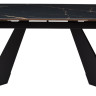Стеклянные столы Стол Купер 160 Обсидиан, стекло / черный каркас М-City фото 5 — New Style of Furniture