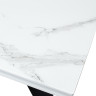 Стеклянные столы Стол Купер 160 Белый мрамор, стекло / черный каркас М-City фото 5 — New Style of Furniture