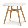 Обеденные столы Стол TAGETES 80 белый / массив бука фото 1 — New Style of Furniture