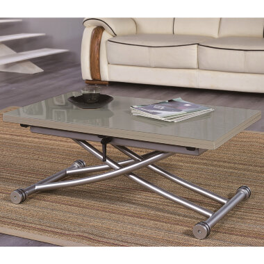 Стол-трансформер В2219S-8 кофейный / серебристый — New Style of Furniture