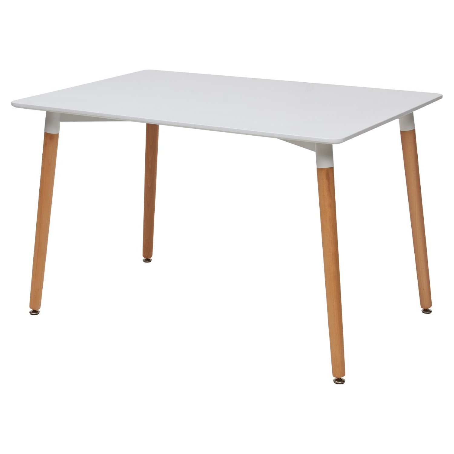 Обеденные столы Стол TANSY 120 белый / массив бука фото 1 — New Style of Furniture