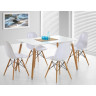 Обеденные столы Стол TANSY 120 белый / массив бука фото 5 — New Style of Furniture