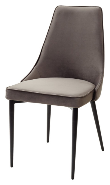 Стул NEPAL-P ГРАФИТ #14, велюр/ черный каркас М-City — New Style of Furniture