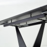 Стеклянные столы Стол Ниагара 140 Бежевый мрамор, стекло / черный каркас М-City фото 9 — New Style of Furniture