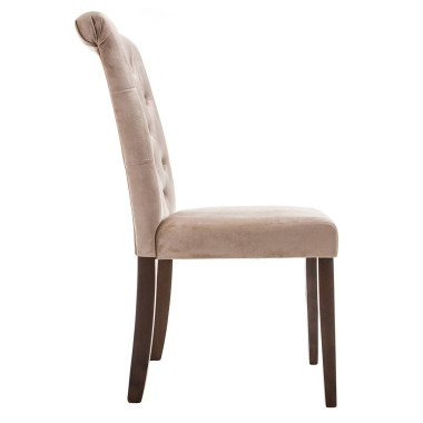 Amelia dark walnut / fabric beige — New Style of Furniture