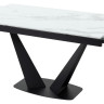 Стеклянные столы Стол Ниагара 160 Белый мрамор, стекло / черный каркас М-City фото 4 — New Style of Furniture