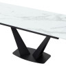 Стеклянные столы Стол Ниагара 160 Белый мрамор, стекло / черный каркас М-City фото 6 — New Style of Furniture