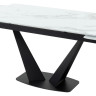 Стеклянные столы Стол Ниагара 160 Белый мрамор, стекло / черный каркас М-City фото 8 — New Style of Furniture