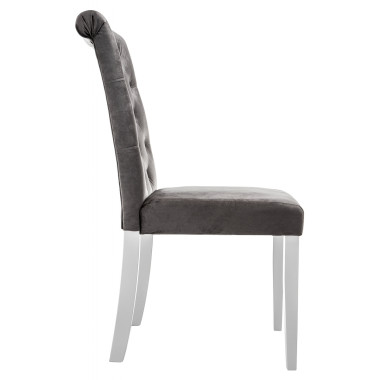 Amelia white / fabric grey — New Style of Furniture