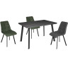 Обеденные столы HAGEN-140 дуб антрацит / чёрный фото 2 — New Style of Furniture