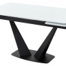 Стеклянные столы Стол Ниагара 160 Белый, стекло / черный каркас М-City фото 1 — New Style of Furniture