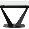 Стеклянные столы Стол Ниагара 160 Белый, стекло / черный каркас М-City фото 2 — New Style of Furniture