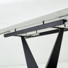 Стеклянные столы Стол Ниагара 160 Белый, стекло / черный каркас М-City фото 3 — New Style of Furniture