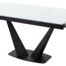 Стеклянные столы Стол Ниагара 160 Белый, стекло / черный каркас М-City фото 4 — New Style of Furniture
