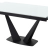 Стеклянные столы Стол Ниагара 160 Белый, стекло / черный каркас М-City фото 5 — New Style of Furniture