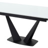 Стеклянные столы Стол Ниагара 160 Белый, стекло / черный каркас М-City фото 6 — New Style of Furniture