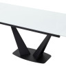 Стеклянные столы Стол Ниагара 160 Белый, стекло / черный каркас М-City фото 7 — New Style of Furniture