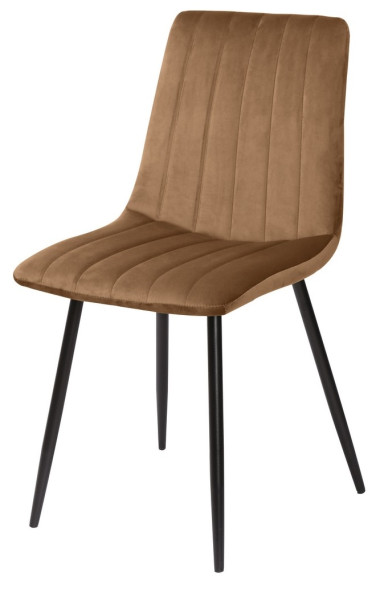 Стул DUBLIN G108-72 тоффи/ черный каркас, велюр М-City — New Style of Furniture