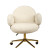 Кресло офисное Клауд-2 DR-1252-A-OF, 65х63х89, ткань букле белый/золотые ноги