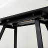 Стеклянные столы Стол Морис 140 Бежевый мрамор, стекло / черный каркас М-City фото 2 — New Style of Furniture