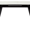 Стеклянные столы Стол Морис 140 Бежевый мрамор, стекло / черный каркас М-City фото 4 — New Style of Furniture