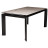 Керамический стол LARS-160 мрамор / чёрный