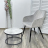 Стулья для кухни Стул BRANDY BLUVEL-03 светло-серый/ черный каркас, М-City фото 2 — New Style of Furniture