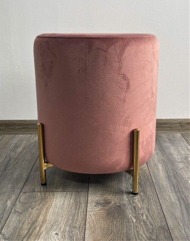Пуф для гостиной RICE BLUVEL-52 PINK / GOLD М-City — New Style of Furniture