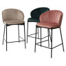 Барные стулья Полубарный стул WENDY BLUVEL-40 BEIGE (H=65), велюр М-City фото 3 — New Style of Furniture