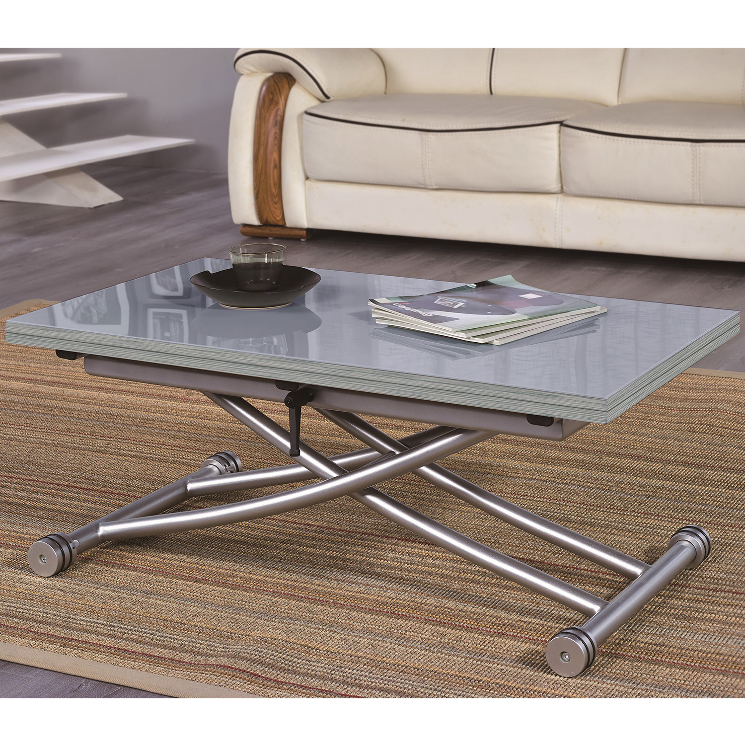 Столы-трансформеры B2219S-8 серый / серебристый фото 1 — New Style of Furniture