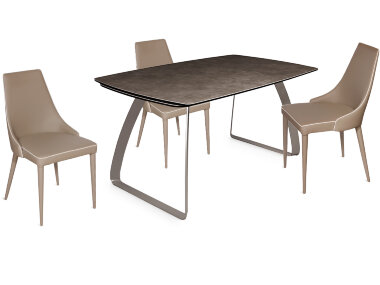 Керамический стол LORENZO- LT керамика латте / латте — New Style of Furniture