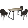 Обеденные столы LORENZO- PK печворк / чёрный фото 3 — New Style of Furniture