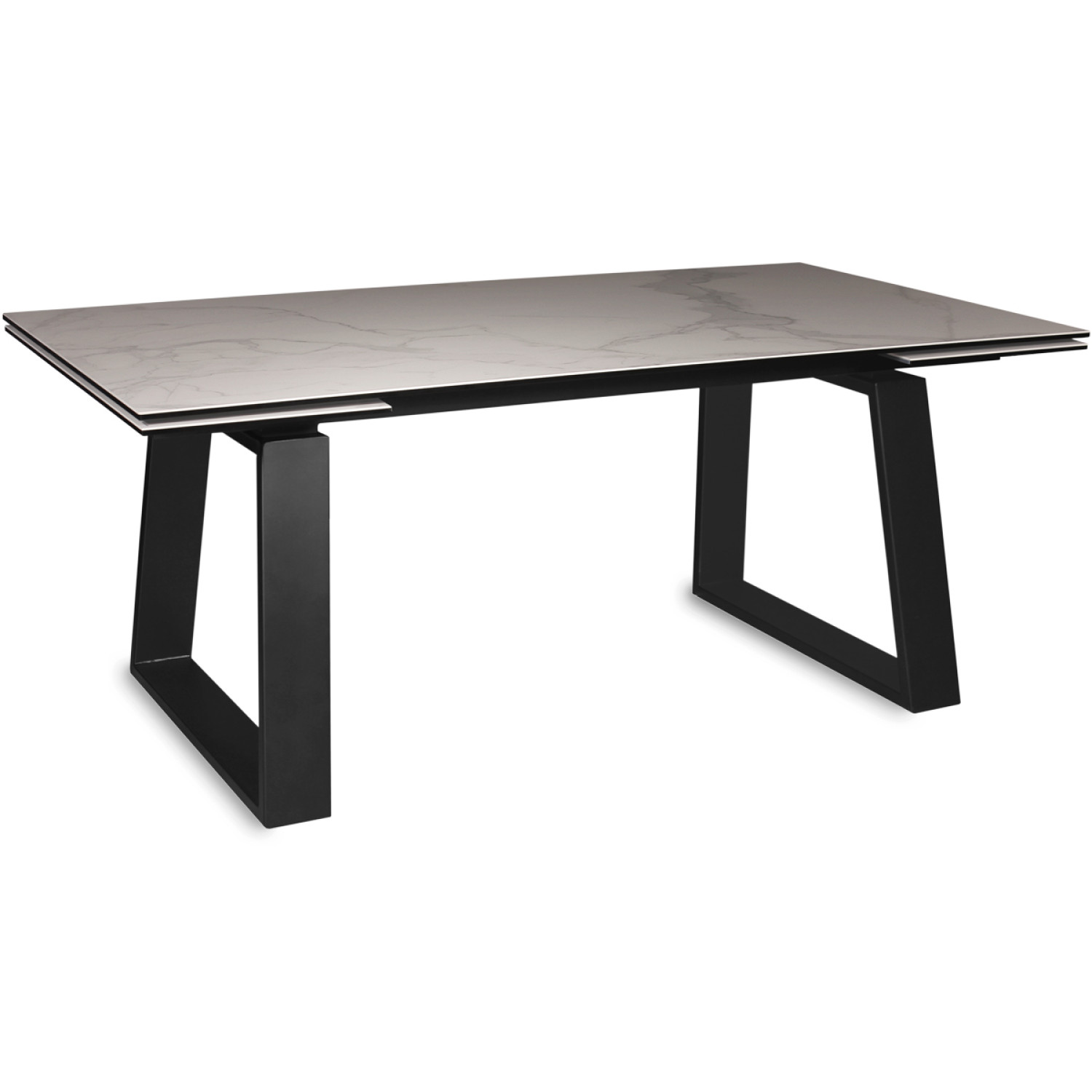 Обеденные столы LEONARDO-180 мрамор / чёрный фото 1 — New Style of Furniture