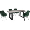 Обеденные столы LEONARDO-180 мрамор / чёрный фото 2 — New Style of Furniture