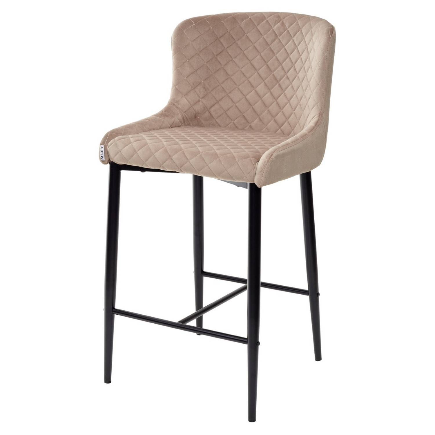 Барные стулья Полубарный стул ARTEMIS бежевый, велюр G108-74 (H=65cm) М-City фото 1 — New Style of Furniture