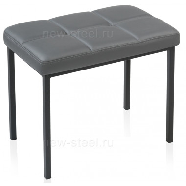 Дион кожзам темно-серый / черный матовый — New Style of Furniture