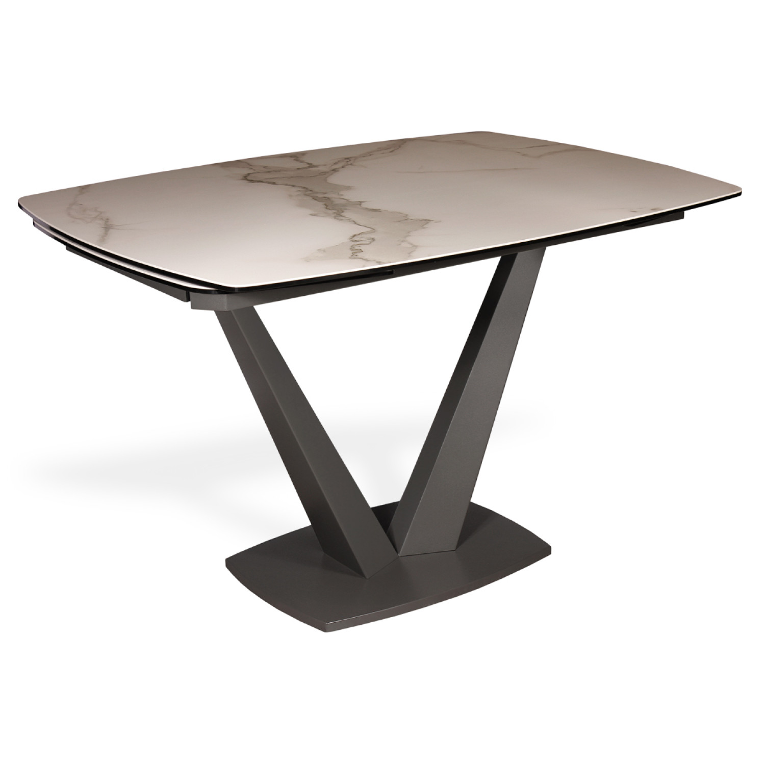 Обеденные столы VITO-120 мрамор / антрацит  фото 1 — New Style of Furniture