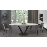 Обеденные столы VITO-120 мрамор / антрацит  фото 2 — New Style of Furniture