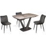 Обеденные столы VITO-120 мрамор / антрацит  фото 3 — New Style of Furniture