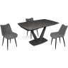 Обеденные столы VITO-140 серый камень / антрацит фото 2 — New Style of Furniture