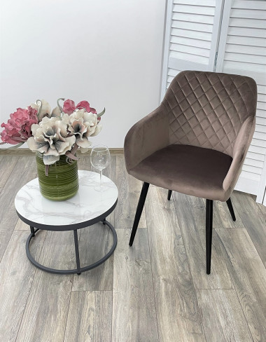 Стул BRANDY BLUVEL-38 латте/ черный каркас, М-City — New Style of Furniture