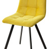 Стулья для кухни Стул CHILLI-Q SQUARE желтый #H19, велюр / черный каркас, 4 шт./1 к, М-City фото 1 — New Style of Furniture