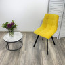 Стулья для кухни Стул CHILLI-Q SQUARE желтый #H19, велюр / черный каркас, 4 шт./1 к, М-City фото 2 — New Style of Furniture