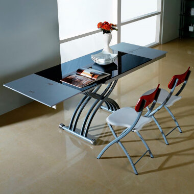 Стол-трансформер B2109-3 чёрный / серебристый — New Style of Furniture