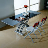 Столы-трансформеры B2109-3 чёрный / серебристый фото 1 — New Style of Furniture