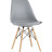 Eames Soft серый обеденный сиденье экокожа ножки из массива бука