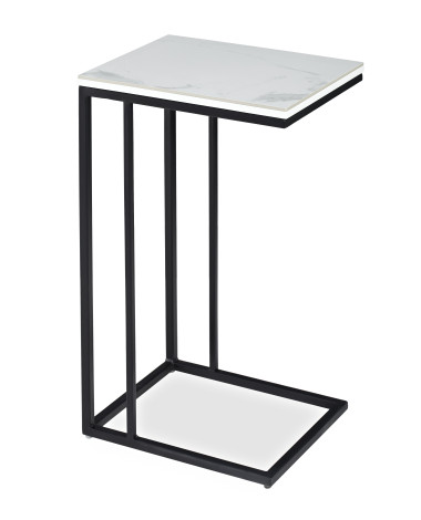 Журнальный стол TRENTO белый мрамор / чёрный — New Style of Furniture