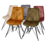 Металлические стулья Стул MARBELLA PK6015-02 (VBP202) античный темно-серый, велюр М-City фото 2 — New Style of Furniture